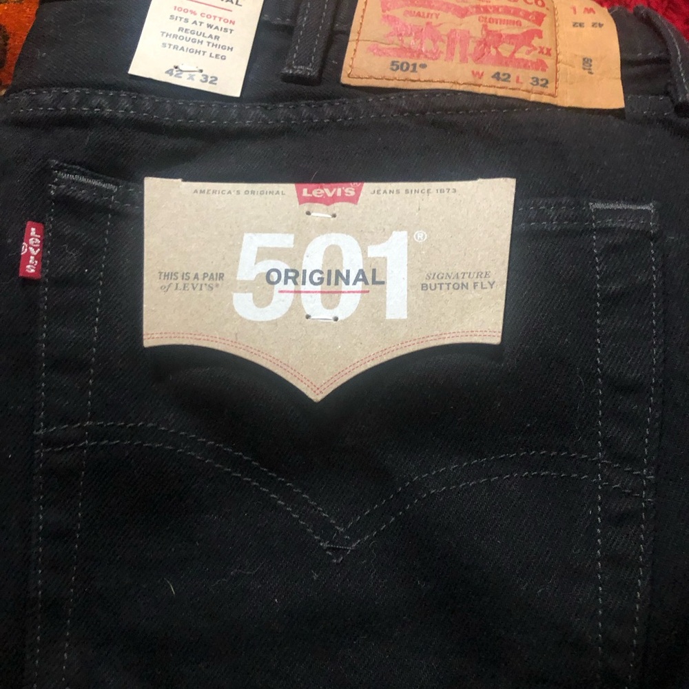 Levi's 501 Original Men's Black Straight Jeans